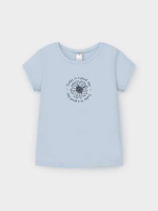 Футболка для девочки, артикул: КП 302763, цвет: голубой - 2 фото