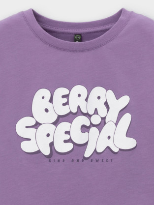 Футболка для девочки, артикул: КР 302936-1, цвет: фиолетовый - 2 фото