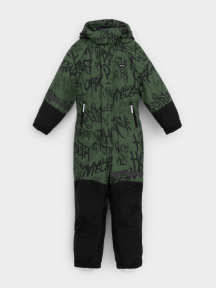 Комбинезоны утепленные для мальчика, артикул: ВК 60100/н/7 ГР, цвет: зеленый - 2 фото