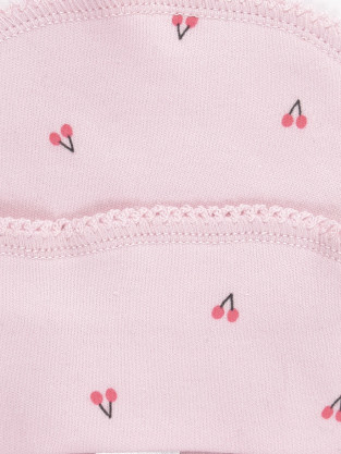 Шапочка ясельная для новорожденных, артикул: К 8176, цвет: светло-розовый - 2 фото