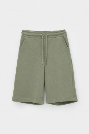 Шорты женские для мам, артикул: ЕВТ 4095, цвет: хаки - 2 фото