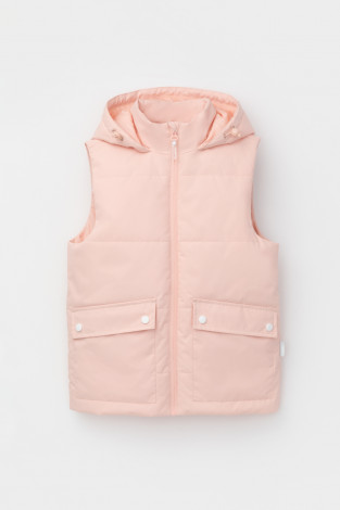 Жилет для девочки, артикул: ВК 35011/7 ГР, цвет: розовый - 2 фото