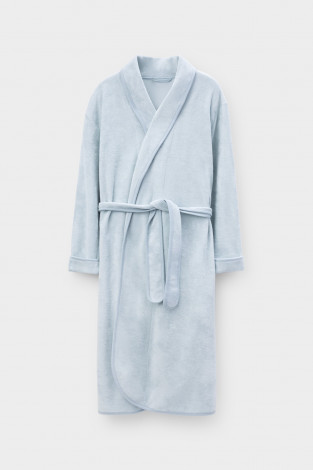Халаты женские для мам, артикул: Е 50011, цвет: голубой - 2 фото