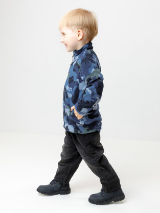 Куртка для мальчика, артикул: ФЛ 34025-1/н/48 ГР, цвет: синий - 2 фото