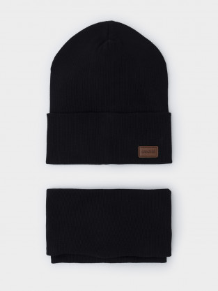 Шапка для мальчика, артикул: К 8149/25, цвет: черный - 2 фото