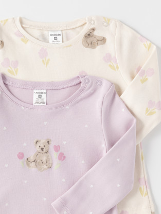 Джемпер для новорожденных, артикул: К 301944-2уп, цвет: светло-розовый - 2 фото