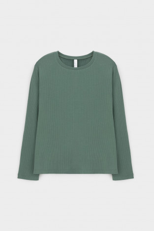 Джемперы для дома для мам, артикул: Е 30094, цвет: зеленый - 2 фото