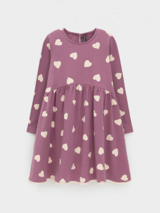 Платье для девочки, артикул: КР 5836, цвет: бордовый - 2 фото