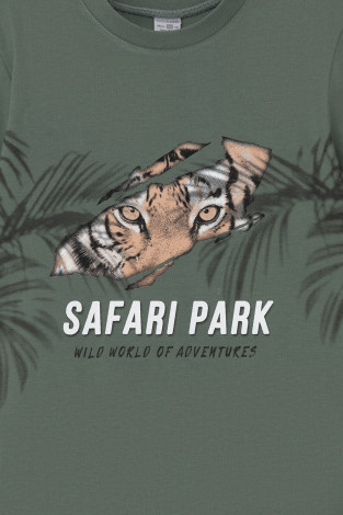 Пижама для мальчика, артикул: К 1599-1, цвет: зеленый - 2 фото