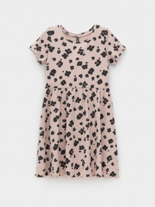 Платье для девочки, артикул: КР 5954, цвет: бежевый - 2 фото