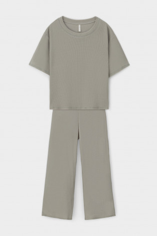 Комплекты для дома для мам, артикул: Е 20150, цвет: хаки - 2 фото