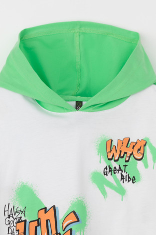 Футболка для мальчика, артикул: КР 302744-1, цвет: белый - 2 фото