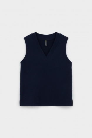 Жилеты для девочки, артикул: К 302490/1, цвет: синий - 2 фото