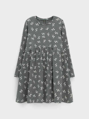 Платье для девочки, артикул: КР 5942, цвет: зеленый - 2 фото