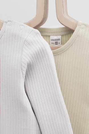 Джемпер для новорожденных, артикул: К 302520-2уп, цвет: серый - 2 фото