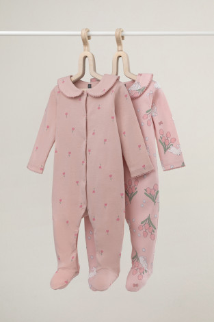 Комбинезон для новорожденных, артикул: К 6538-2уп, цвет: розовый - 2 фото