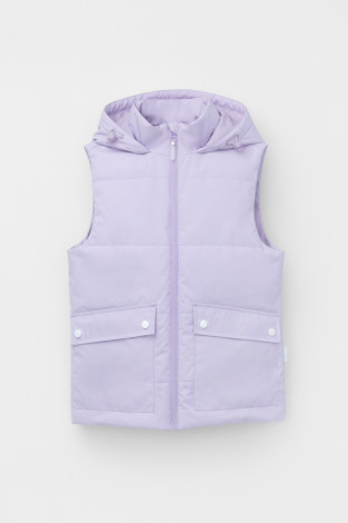 Жилет для девочки, артикул: ВК 35011/8 ГР, цвет: фиолетовый - 2 фото