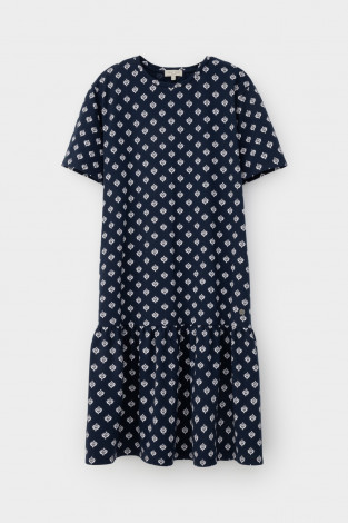 Платья женские для мам, артикул: ЕВТ 5066, цвет: темно-синий - 2 фото