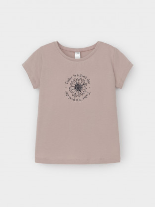 Футболка для девочки, артикул: КП 302763, цвет: коричневый - 2 фото