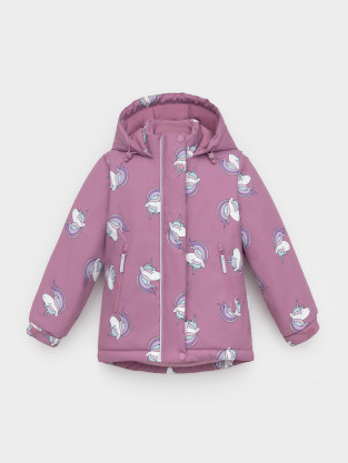 Куртка для девочки, артикул: ВК 38095/н/5 Ал, цвет: розовый - 2 фото