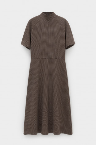 Платья женские для мам, артикул: ЕВТ 5093, цвет: коричневый - 2 фото
