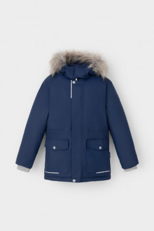 Куртки для мальчика, артикул: ВК 36103/4 ГР (122-158), цвет: синий - 2 фото