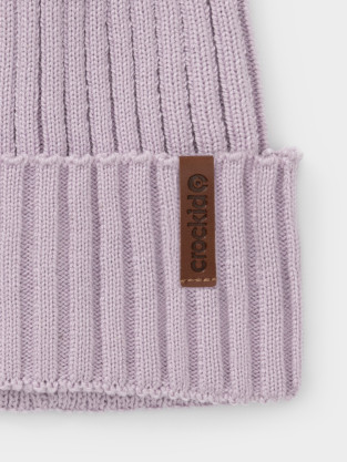 Шапка для девочки, артикул: КВ 20447, цвет: фиолетовый - 2 фото