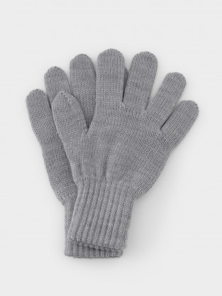 Перчатки для девочки, артикул: К 125/25, цвет: серый - 2 фото