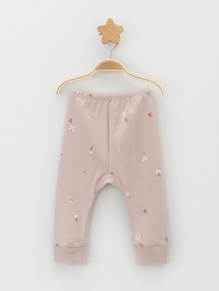 Брюки для новорожденных, артикул: К 4718-2уп, цвет: бордовый - 2 фото