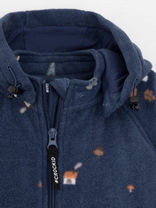 Комбинезон для мальчика, артикул: ФЛ 60009/н/4 ГР, цвет: темно-синий - 2 фото