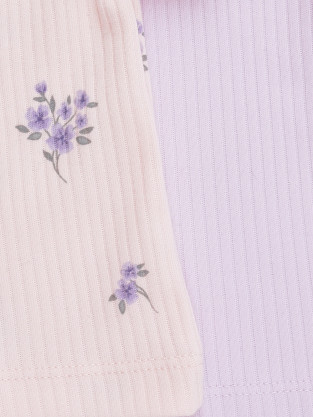 Футболка для новорожденных, артикул: К 302521-2уп, цвет: фиолетовый - 2 фото