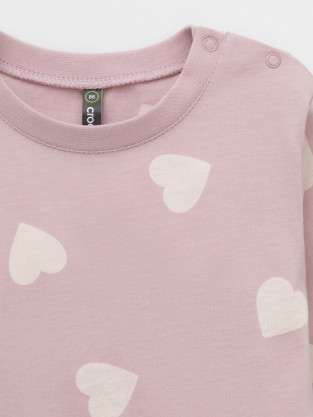 Лонгсливы для девочки, артикул: КР 302829, цвет: розовый - 2 фото