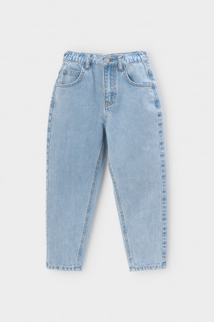 Брюки для девочки, артикул: ТК 46137 ВСТ, цвет: голубой - 2 фото