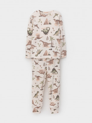 Пижама для мальчика, артикул: К 1552, цвет: сахар - 2 фото