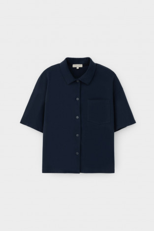 Блузы, рубашки женские для мам, артикул: ЕВТ 3280, цвет: синий - 2 фото