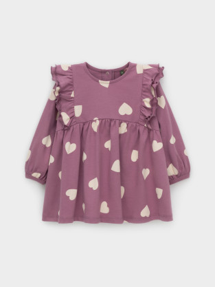 Платье для девочки, артикул: КР 5944, цвет: бордовый - 2 фото