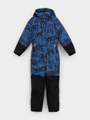 Комбинезоны утепленные для мальчика, артикул: ВК 60100/н/8 ГР, цвет: голубой - 2 фото