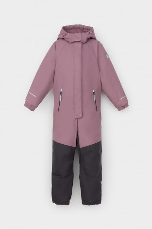 Комбинезоны утепленные для девочки, артикул: ВК 60122/1 ГР, цвет: фиолетовый - 2 фото