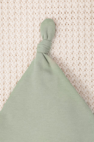 Шапочка ясельная для новорожденных, артикул: К 8036, цвет: хаки - 2 фото