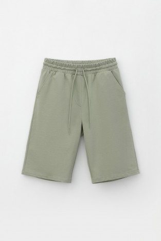 Шорты для дома для мам, артикул: Е 40051, цвет: хаки - 2 фото