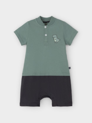 Полукомбинезон для мальчика, артикул: КР 6537, цвет: зеленый