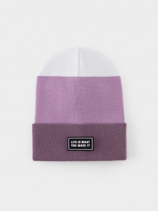 Шапка для девочки, артикул: КВ 20426, цвет: светло-розовый - 2 фото