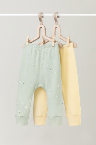 Брюки для новорожденных, артикул: К 4718-2уп, цвет: желтый - 2 фото