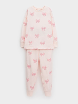 Пижама для девочки, артикул: К 1587, цвет: розовый - 2 фото