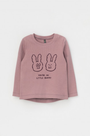 Лонгсливы для девочки, артикул: КР 302310, цвет: розовый - 2 фото