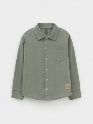 Рубашки для мальчика, артикул: КР 302794, цвет: хаки - 2 фото