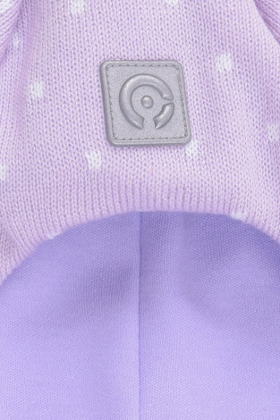 Шапка для девочки, артикул: КВ 20370, цвет: фиолетовый - 2 фото