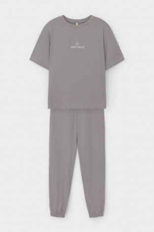 Комплекты для дома для мам, артикул: Е 20151, цвет: серый - 2 фото