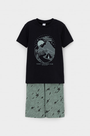 Пижама для мальчика, артикул: К 1528/24, цвет: черный3 - 2 фото