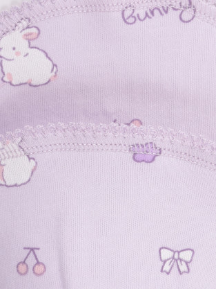 Шапочка ясельная для новорожденных, артикул: К 8176, цвет: фиолетовый - 2 фото